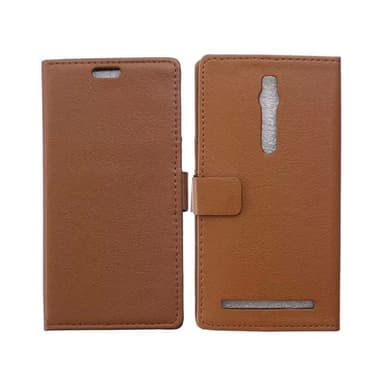 Lompakkokotelo 2-kortti Asus Zenfone 2 (ZE551ML)  - ruskea