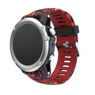 Camo Rannekoru Garmin Fenix 3 / 5X / 5X Plus - Punainen Jellyfi