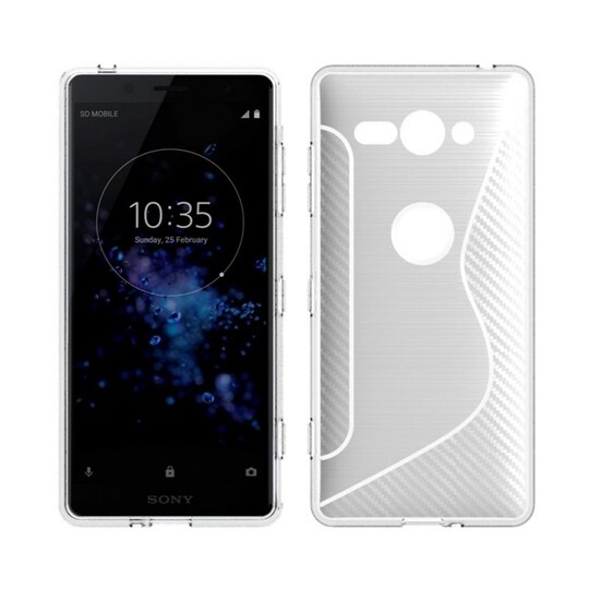 S Line Suojakuori Sony Xperia XZ2 Compact (H8324)  - läpinäkyvä