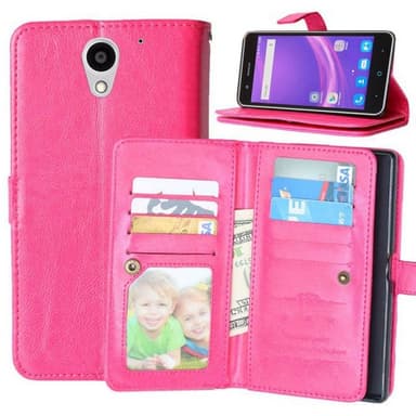 Lompakkotelo Flexi 9-kortti ZTE Blade A510  - pinkki