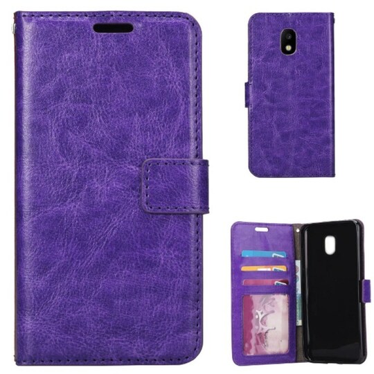Lompakkokotelo 3-kortti Samsung Galaxy J7 2017 (SM-J730F)  - violetti