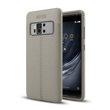 Nahkakuvioitu TPU kuori Asus Zenfone AR (ZS571KL)  - harmaa