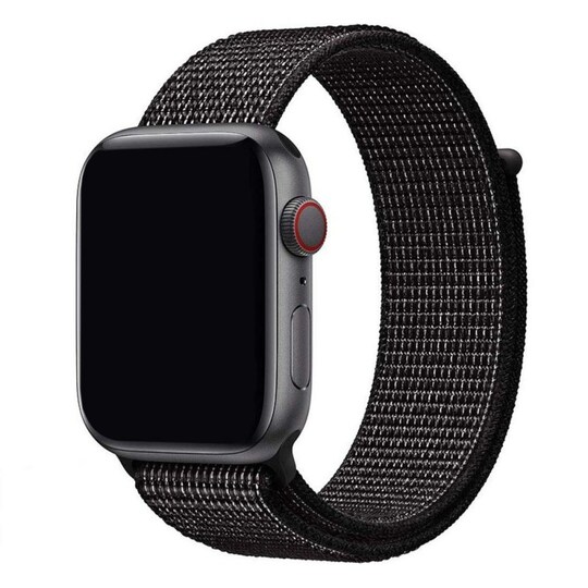 Apple Watch 38mm nailonrannekoru - musta Nike