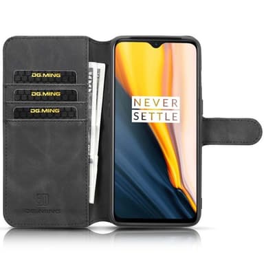 DG-Ming Lompakkokotelo 3-kortti OnePlus 7 - musta