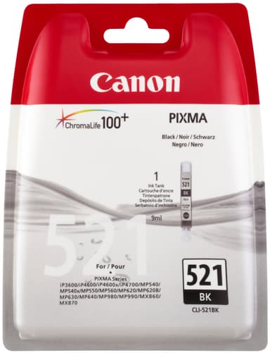 Canon CLI-521BK mustekasetti (musta)