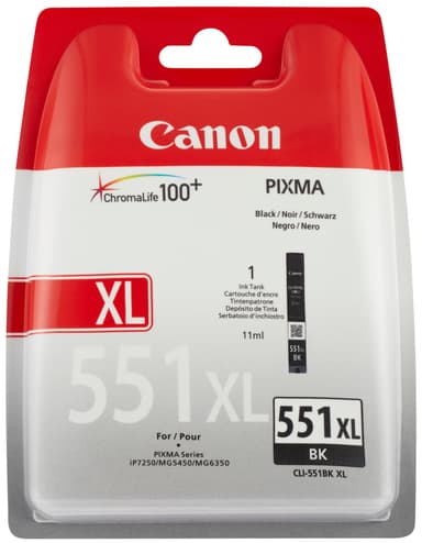 Canon CLI-551XL mustekasetti (musta)