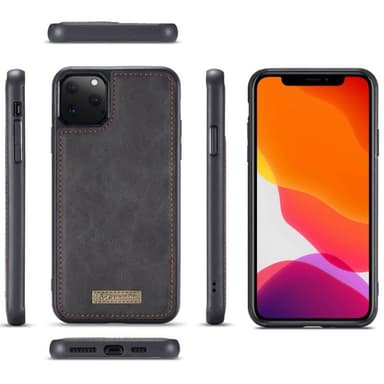 Multi Wallet 14 CaseMe Apple iPhone 11 Pro Max (6.5 ")  - Musta / harm
