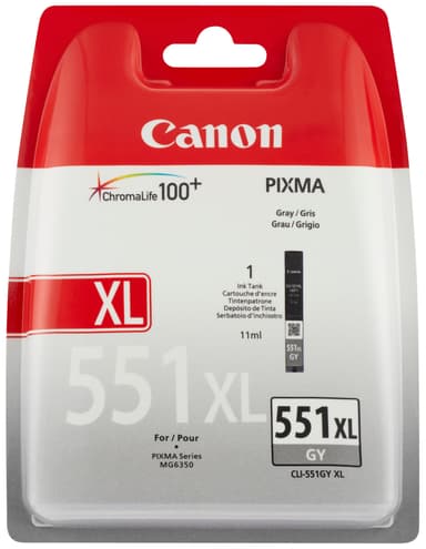 Canon CLI-551XL mustekasetti (harmaa)