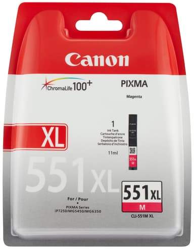 Canon CLI-551XL mustekasetti (magenta)