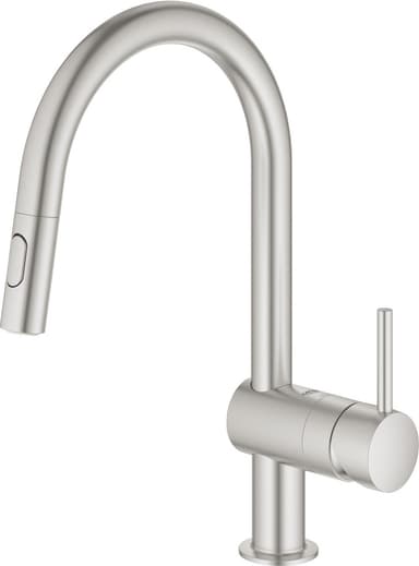 Grohe Minta hana ulosvedettävällä suuttimella, C-malli (harjat. kromi)