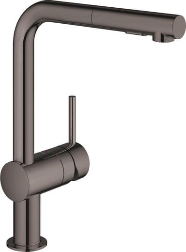 Grohe Minta hana ulosvedettävällä suuttimella, L-malli (Hard Graphite)