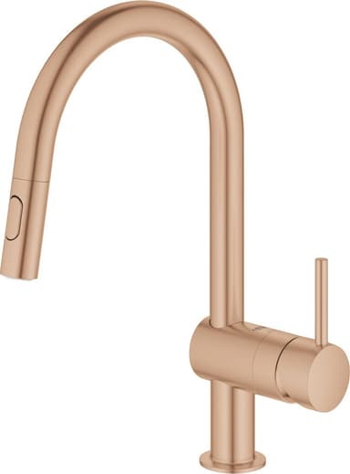 Grohe Minta hana ulosvedettävällä suuttimella, C-malli (Warm Sunset)