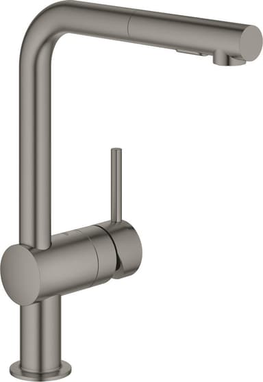 Grohe Minta hana ulosvedettävällä suuttimella, L-malli (Hard Graphite)