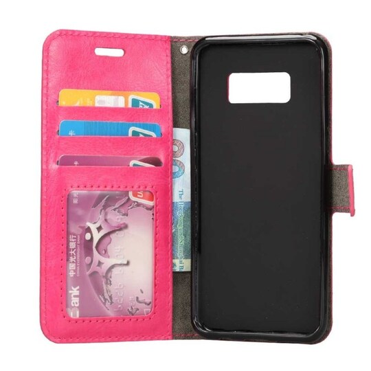 Lompakkokotelo 3-kortti Samsung Galaxy S8 Plus (SM-G955F)  - pinkki