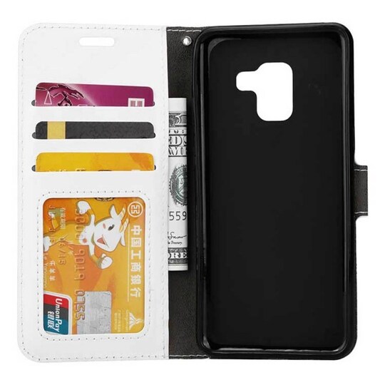 Lompakkokotelo 3-kortti Samsung Galaxy S9 (SM-G960F)  - valkoinen