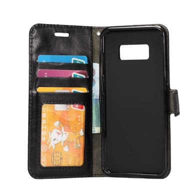 Lompakkokotelo 3-kortti Samsung Galaxy S8 (SM-G950F)  - musta