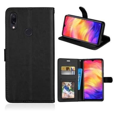 Lompakkokotelo 2-kortti Xiaomi Redmi Note 7 (6,3 ")  - musta
