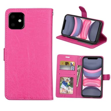 Lompakkokotelo 3-kortti Apple iPhone 11 (6.1 ")  - pinkki