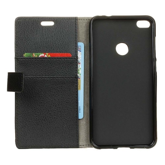 Lompakkokotelo 2-kortti Huawei P9 Lite Mini (SLA-L22)  - musta
