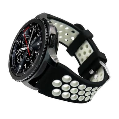 Sport rannekoru reikä Samsung Gear S3 mustavalkoinen