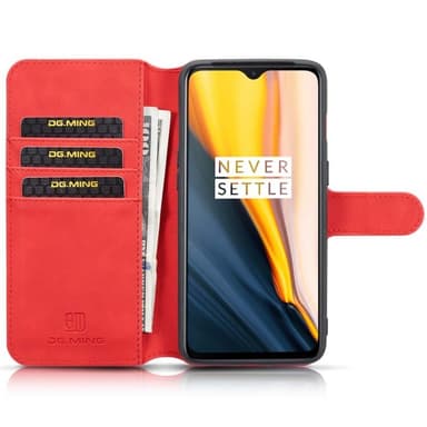 DG-Ming Lompakkokotelo 3-kortti OnePlus 7  - punainen