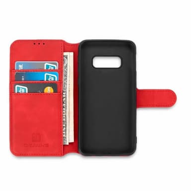DG-Ming Lompakkokotelo 3-kortti Samsung Galaxy S10E (SM-G970F)  - puna