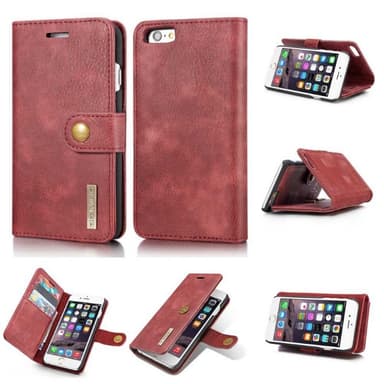 Lompakkokotelo DG-Ming 2i1 Apple iPhone 6+/6S+ - punainen