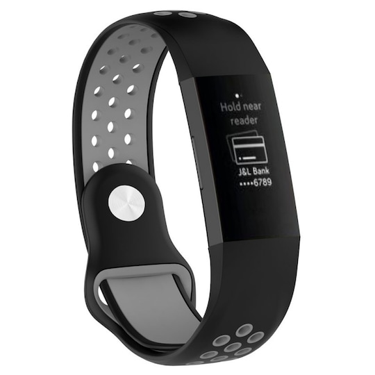 EBN Sport Rannekoru Fitbit Charge 3 - musta / harmaa