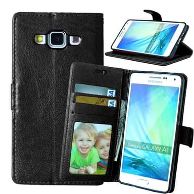 Lompakkokotelo 3-kortti Samsung Galaxy A5 2015 (SM-A500F)  - musta