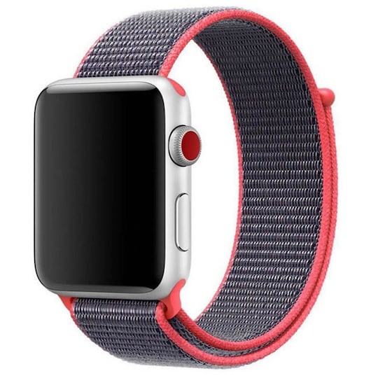 Apple Watch 42 mm nailonrannekoru - vaaleanpunainen