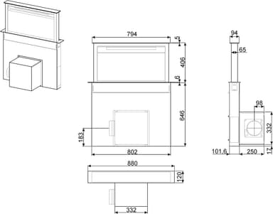 Smeg KDD90VXNE hood