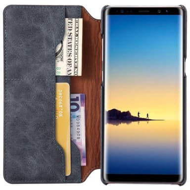 Lompakkokotelo Slim PU Samsung Galaxy Note 8 (SM-N950F)  - harmaa