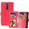 Lompakkotelo Flexi 9-kortti Nokia 8 (TA-1004)  - punainen