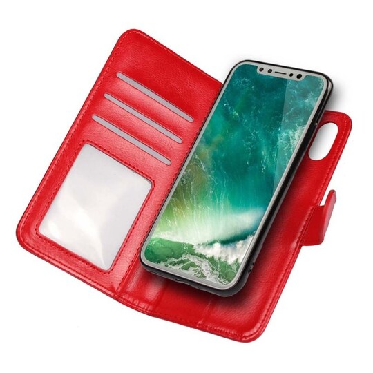 MOVE lompakkokotelo 2i1 Apple iPhone X / Xs  - punainen