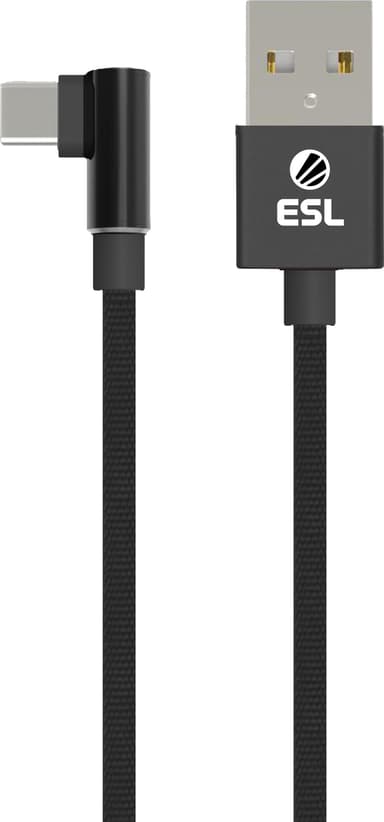 ESL USB - USB-C pelikaapeli 1 m (musta)