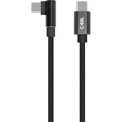 ESL USB-C - USB-C pelikaapeli 1 m (musta)