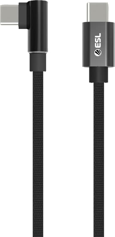 ESL USB-C - USB-C pelikaapeli 1 m (musta)