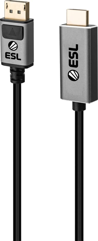 ESL Gaming DisplayPort - HDMI kaapeli  (2 m)