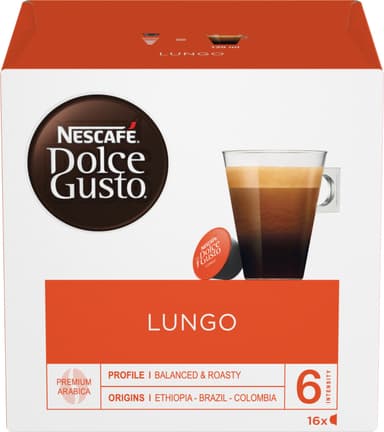 Nescafè Dolce Gusto Caffè Lungo kahvikapselit
