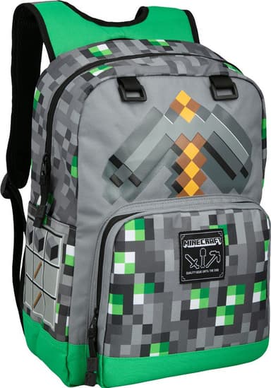 Minecraft Emerald Survivalist reppu (harmaa)