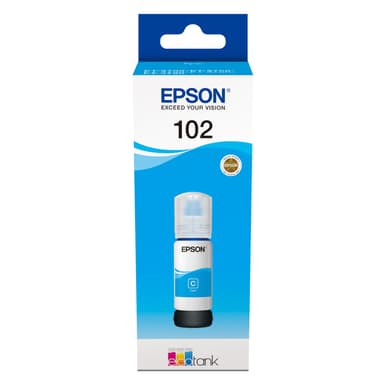 Epson 102 EcoTank mustepullo (syaani)