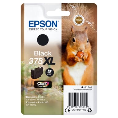 Epson Claria Photo HD 378XL mustekasetti (musta)