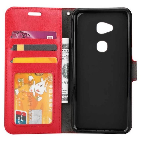 Lompakkokotelo 3-kortti Sony Xperia L2 (H3311)  - punainen