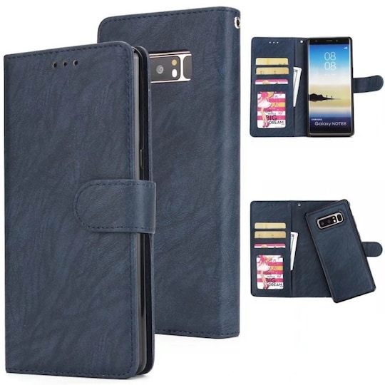 Lompakkokotelo Retro 2i1 Samsung Galaxy Note 8 (SM-N950F)  - sininen