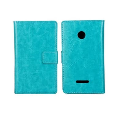Lompakkokotelo 2-kortti Microsoft Lumia 435 (RM-1070)  - turkoosi