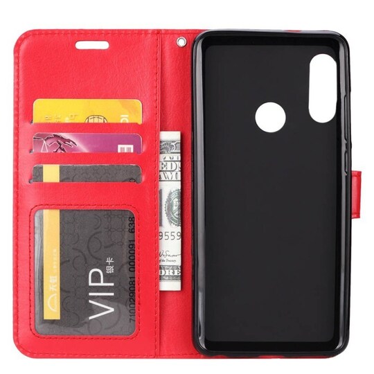 Lompakkokotelo 3-kortti Huawei P30 Lite (MAR-LX1)  - punainen