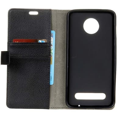 Lompakkokotelo 2-kortti Motorola Moto Z2 Force (XT1789)  - musta