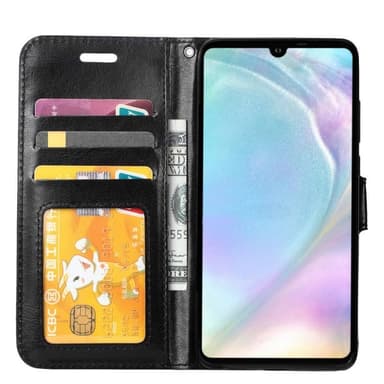 Lompakkokotelo 3-kortti Huawei P30 (ELE-L29)  - musta