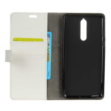 Lompakkokotelo 2-kortti Lenovo K8  - valkoinen