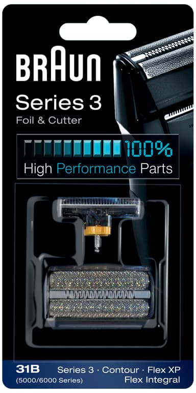 Braun Series 3 teräverkko ja terät (musta)